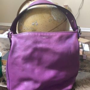 Purple coach used bag